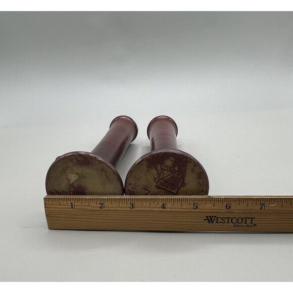 Van Briggle very early 1903-1920 Bud vases Purple Rose SET OF 2 - Picture 12 of 16